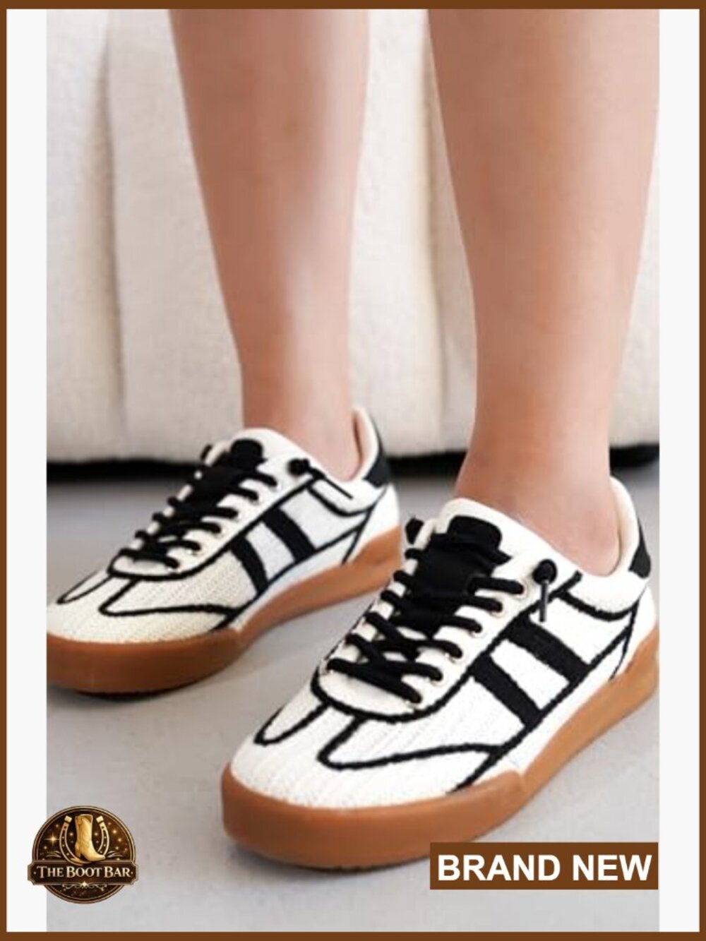 Genuine Leather Fashion Sneakers Memory Foam Non-Slip Lace-Up Womens Shoes - Picture 2 of 6